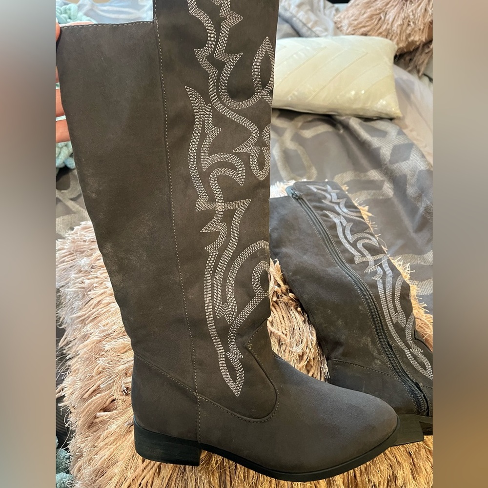 Justice Girls Cowboy High Boots Riding